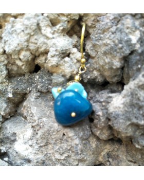 Family Of Blue Gemsstone Drop Earrings For Women